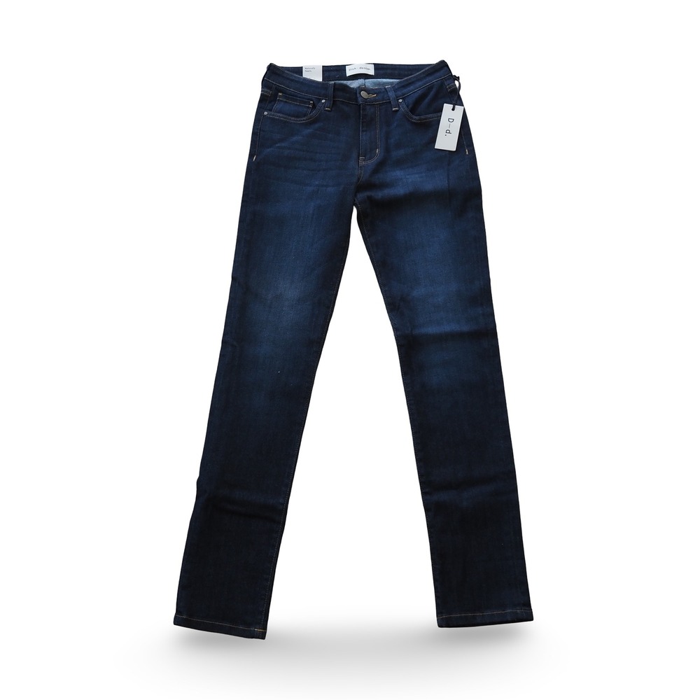 Dish-Denim Straight & Narrow Adaptive Jeans Womens 27 x 32 Dark Wash Blue NWT